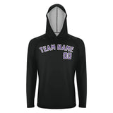 Custom Black Light Purple UV-Hoodie