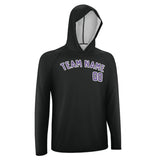 Custom Black Light Purple UV-Hoodie