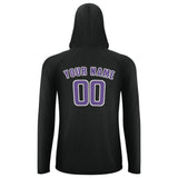 Custom Black Light Purple UV-Hoodie