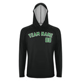 Custom Black Emerald Green UV-Hoodie