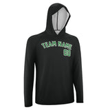 Custom Black Emerald Green UV-Hoodie