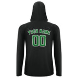 Custom Black Emerald Green UV-Hoodie