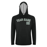 Custom Black Blue Green UV-Hoodie