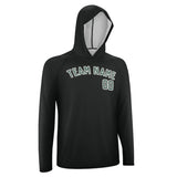 Custom Black Blue Green UV-Hoodie