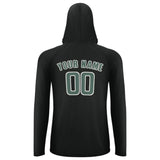 Custom Black Blue Green UV-Hoodie