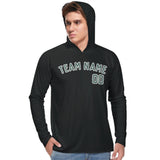 Custom Black Blue Green UV-Hoodie