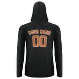 Custom Black Orange UV-Hoodie