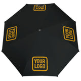 Custom Black Yellow Automatic Umbrella