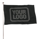 Custom Black Dark Grey Flag