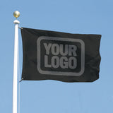 Custom Black Dark Grey Flag