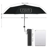 Custom Black Dark Grey Automatic Umbrella