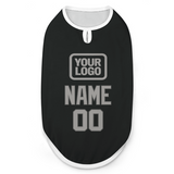 Custom Black Gray Pet Vest