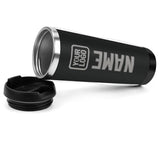 Custom Black Gray Stainless Steel Water Cup
