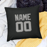 Custom Black Gray Pillowcase