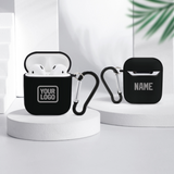 Custom Black Gray AirPods Case