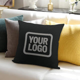 Custom Black Gray Pillowcase