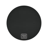 Custom Black Gray Round Table Cloth
