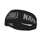 Custom Black Gray Sports headband