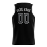 Custom Black & Dark Grey Colors Design Sports Basketball Jersey