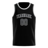 Custom Black & Dark Grey Colors Design Sports Basketball Jersey