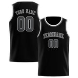 Custom Black & Dark Grey Colors Design Sports Basketball Jersey