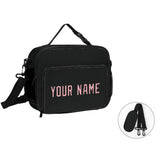 Custom Black Light Pink Lunch Bag