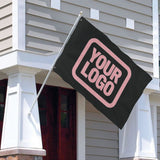 Custom Black Light Pink Flag