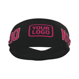Custom Black Pink Sports headband