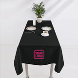 Custom Black Light Pink Square Table Cloth