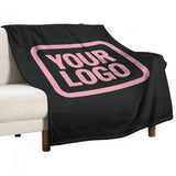 Custom Black Light Pink Blanket