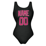Custom Black Pink Swimsuit