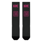Custom Black Pink Knee-High Sock