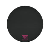 Custom Black Pink Round Table Cloth
