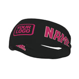Custom Black Pink Sports headband