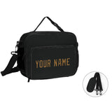 Custom Black Khaki Lunch Bag