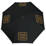 Custom Black Khaki Automatic Umbrella