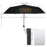 Custom Black Khaki Automatic Umbrella