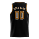 Custom Black & Khaki Colors Design Sports Basketball Jersey