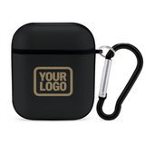 Custom Black Light Khaki AirPods Case