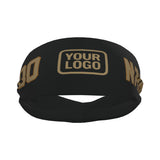 Custom Black Light Khaki Sports headband