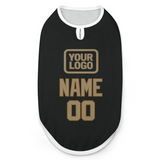Custom Black Light Khaki Pet Vest