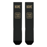 Custom Black Light Khaki Knee-High Sock