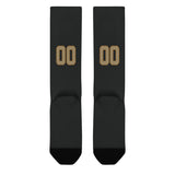 Custom Black Light Khaki Knee-High Sock
