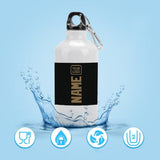 Custom Black Light Khaki Sports Bottle