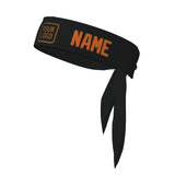 Custom Black Orange Headband