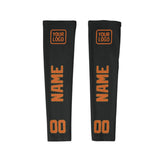 Custom Black Orange Arm Sleeve