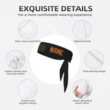 Custom Black Orange Headband
