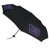 Custom Black Light Purple Automatic Umbrella