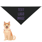 Custom Black Light Purple Pet Scarf