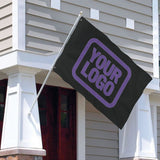 Custom Black Light Purple Flag